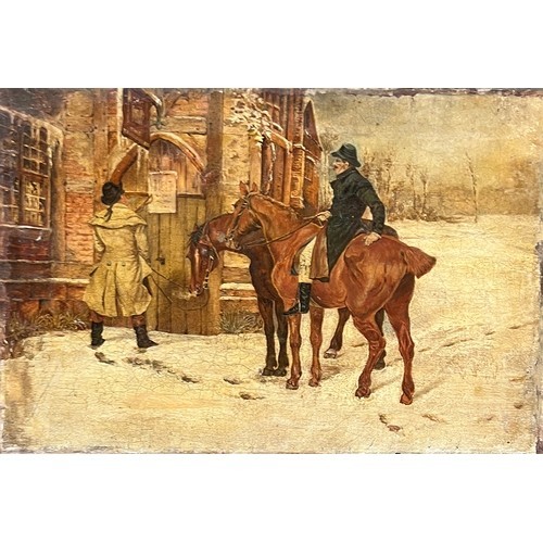 Antique naive oil - naive, painting