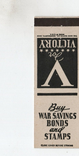 Vintage matchcover buy war - vintage,