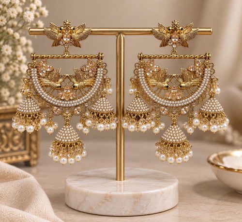 Indian pearl jhumka - indian,