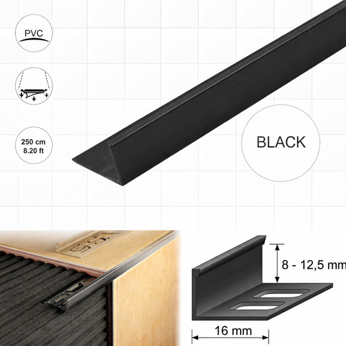 Pvc straight edge shape tile - pvc,
