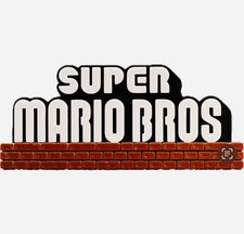 Decorative Nintendo New Super Mario Bros logo Sign Display