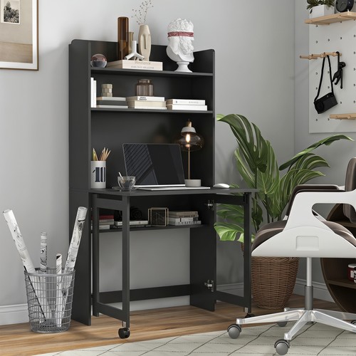 Computer desk with - with, foldable