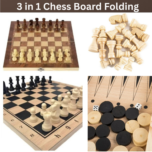 Large chess wooden set - 1,