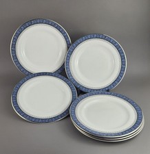 Royal Doulton Bread & Butter Plates, Sherbrooke Patt., Set of Six, Vintage 17 cm