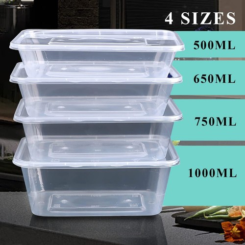 Plastic food containers clear - plastic,
