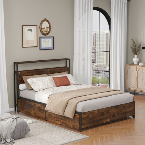 Double king size bed frame - double/king,
