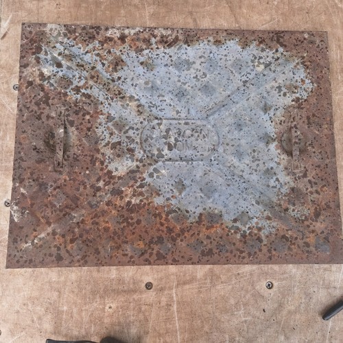 Galvanised manhole cover 620mm - manhole,
