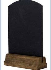 Chalkboards UK Table Top Chalkboard with Plinth, Wood, 23 x 15 x 4 cm