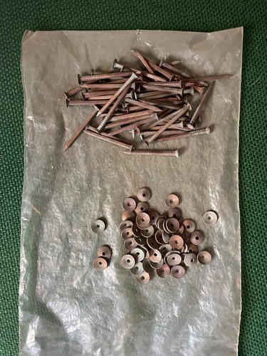 Copper flat head nails - copper,