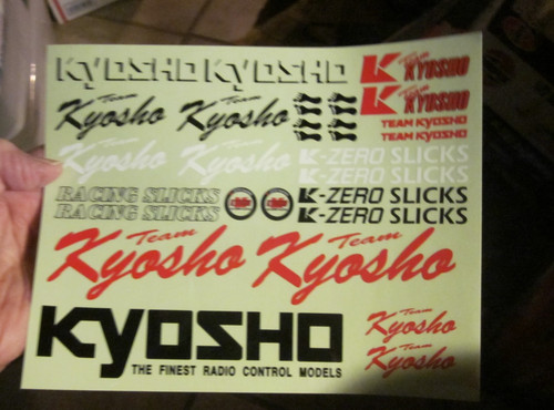 Vintage kyosho decal team - rc,