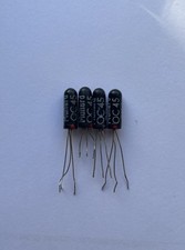 4x Mullard OC45 Black Glass