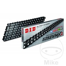 DID X-RING CHAIN BLACK/BLACK 525ZVMX2/110 Fits Aprilia Tuono 1100 2015-2024