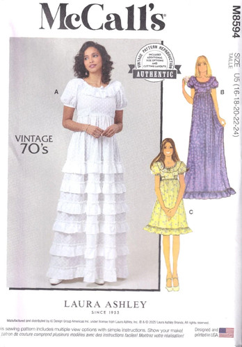 Mccalls 8594 laura ashley - mccalls,