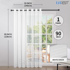 2PCS Blackout Curtains Eyelet Ring Top Thick Thermal Ready Made Pair Luxury Grey