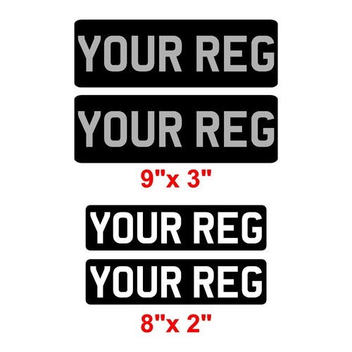 Classic scooter number plates - classic,