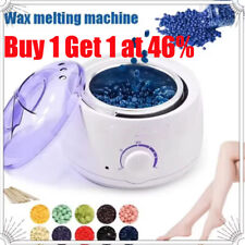 Wax Heater Pot Machine Waxing Warmer Hair Removal Wax Beans Kit Full Body White