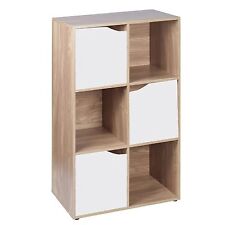 6 Cube Oak Modular Bookcase