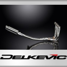 KAWASAKI ZZR1400 06-07 4-1 EXHAUST SYSTEM 200mm STAINLESS ROUND SILENCER 