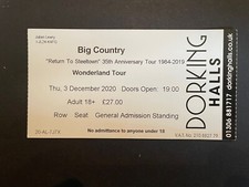 Big country ticket 2020 - country,