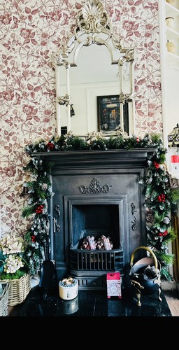 Christmas garland with - garland, red