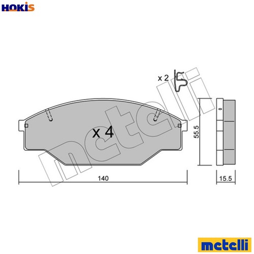 Brake pad set disc - pad,