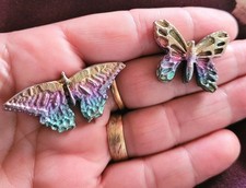 2 Bismuth Crystal Butterfly