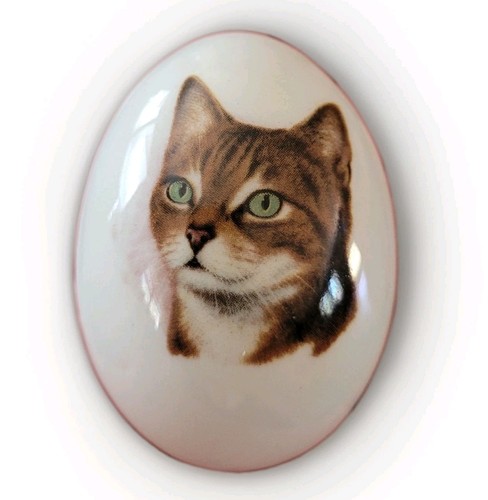 Vintage porcelain tabby - ​vintage,
