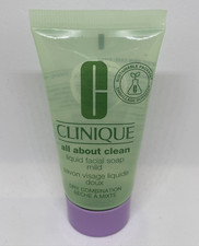 Clinique All About Clean Liquid Facial Soap Mild 30ml Dry Combination