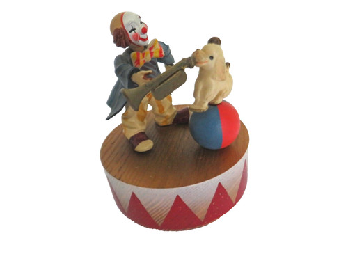Anri clown music box - anri,