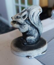 stone miniature grey squirrel cake topper garden decoration ornament