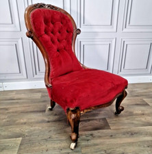 Antique spoon back chair - back,