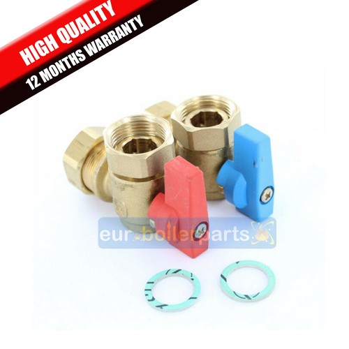 Isolating valve 22mm 90 - isolating, 3/4"