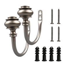 2Pcs Curtain Holdbacks Metal