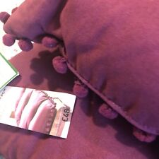 BNWT Next Plum Pom Pom Bench Cushion - Size Large 32 x 150cm BNWT