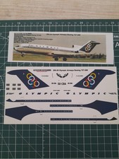 1:200 Aeroplane decals Olympics Games Airlines Boeing 727 Rare Waterslide