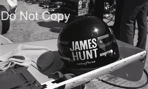 James hunt helmet mclaren - hunt, on