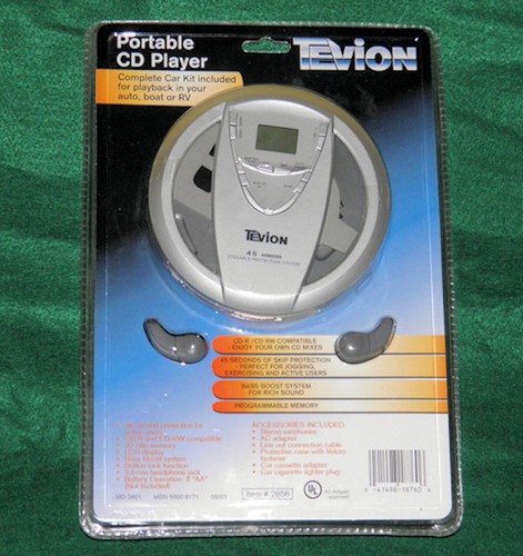 Tevion portable player md - cd,