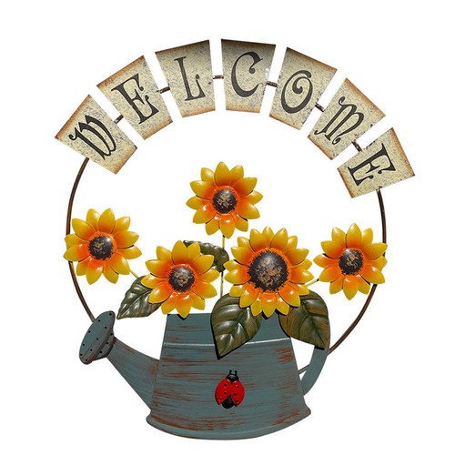 Welcome pendant garden wall - garden,