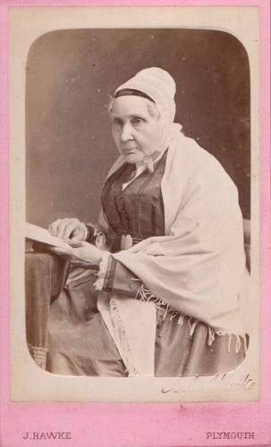 Hawke plymouth cdv old lady - hawke,