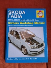 Haynes SKODA FABIA W to 06 reg Owners workshop manual. Hardback/good clean book