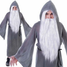 Adults Grey Wizard Cloak Fancy