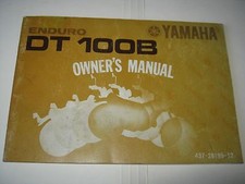 YAMAHA OWNERS RIDERS MANUAL DT