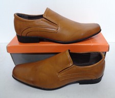 Mens Tan New Shoes Slip On Brown Casual Formal Office Wedding Loafers UK Size 12