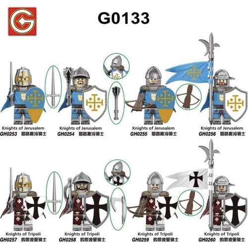 Custom lego medieval crusader - custom,