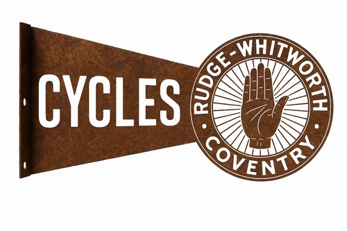 Rudge whitworth metal sign - rudge-whitworth,