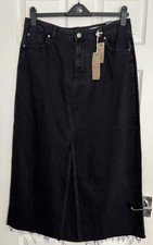 NEW M&S Ladies Black Denim