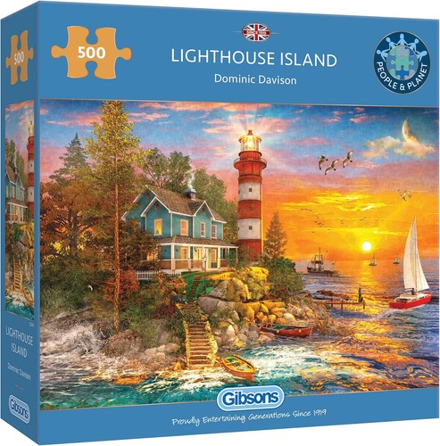 Lighthouse island 500 - island, piece