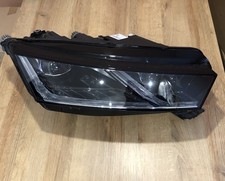 SKODA OCTAVIA VRS MK4 HEADLIGHT RIGHT DRIVER SIDE 5E4941016B MARKED ON LENS