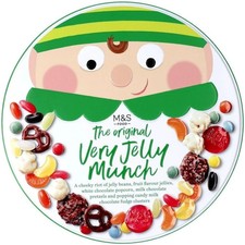 M&S Very Jelly Munch The Original Tin 580g, Jelly Beans Fruit Jellies Pretzels