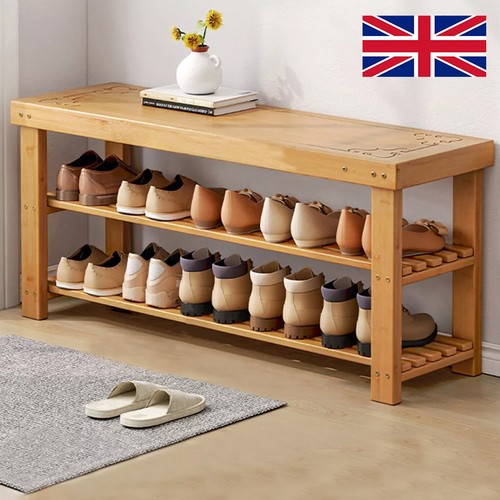 Tiers wooden shoe rack - shoe,
